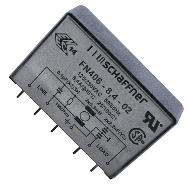 FN406-8.4-02 Schaffner EMC Inc.  Netzfiltermodule